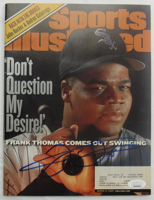 Frank Thomas Signed "Sports Illustrated" Magazine (JSA) at PristineAuction.com Frank Thomas Signed "Sports Illustrated" Magazine (JSA) at PristineAuction.com