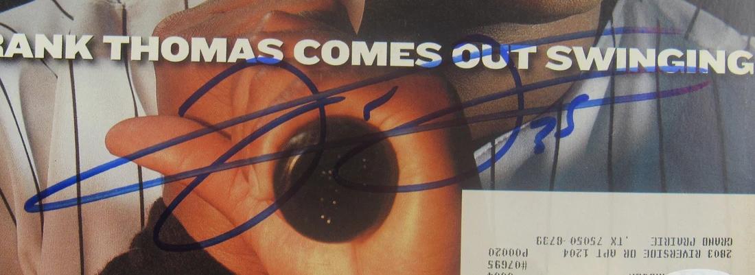 Frank Thomas Signed "Sports Illustrated" Magazine (JSA) at PristineAuction.com Frank Thomas Signed "Sports Illustrated" Magazine (JSA) at PristineAuction.com