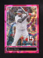 David Ortiz 2025 Leaf 15th Anniversary Gold Leaf Stars Lave Pink #92B39 #7/8 at PristineAuction.com