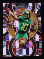 Bo Nix 2024 Wild Card Auto Mania Circle Red White and Blue Shimmer #BN RC #4/5 at PristineAuction.com