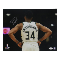Giannis Antetokounmpo Signed Bucks 11x14 Photo (JSA) at PristineAuction.com