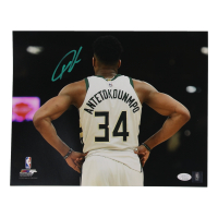 Giannis Antetokounmpo Signed Bucks 11x14 Photo (JSA) at PristineAuction.com