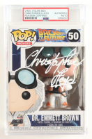 Christopher Lloyd Signed "Back to the Future" #50 Dr. Emmett Brown Funko Pop! Vinyl Figure (PSA) at PristineAuction.com