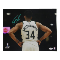 Giannis Antetokounmpo Signed Bucks 11x14 Photo (JSA) at PristineAuction.com