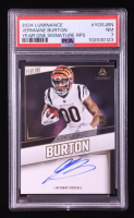 Jermaine Burton 2024 Panini Luminance Year One Signatures #25 RC (PSA 7) at PristineAuction.com