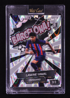 Lamine Yamal 2024 Wild Card Comix Barcelona! Silver RayWave #LY10 RC #3/3 at PristineAuction.com