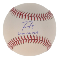 Freddie Freeman Signed OML Baseball Inscribed "2020 NL MVP" (Beckett) at PristineAuction.com
