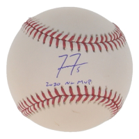 Freddie Freeman Signed OML Baseball Inscribed "2020 NL MVP" (Beckett) at PristineAuction.com