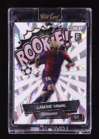 Lamine Yamal 2024 Wild Card Comix Rookie! Silver RayWave #LY02 RC #1/1 at PristineAuction.com