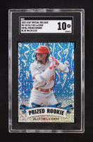 Elly De La Cruz 2023 Leaf Special Release Metal Prized Rookie Blue Mojo #PR25 RC #6/20 (SGC 10) at PristineAuction.com