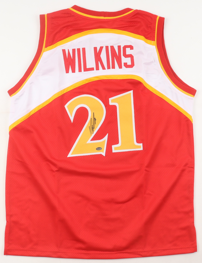 Dominique Wilkins Signed Jersey (Schwartz) at PristineAuction.com Dominique Wilkins Signed Jersey (Schwartz) at PristineAuction.com