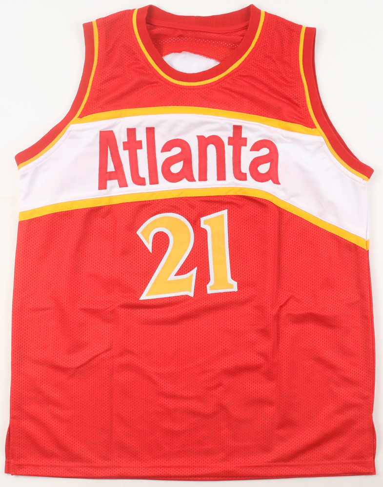 Dominique Wilkins Signed Jersey (Schwartz) at PristineAuction.com Dominique Wilkins Signed Jersey (Schwartz) at PristineAuction.com