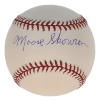 Bill "Moose" Skowron Signed OML Yankees 100th Anniversary Logo Baseball (PSA) at PristineAuction.com