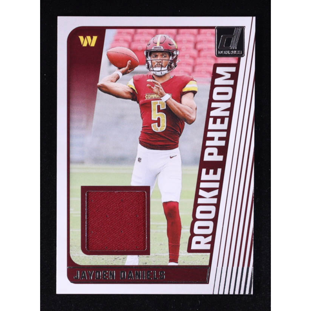 Jayden Daniels 2024 Donruss Rookie Phenom Jerseys #40 RC at PristineAuction.com