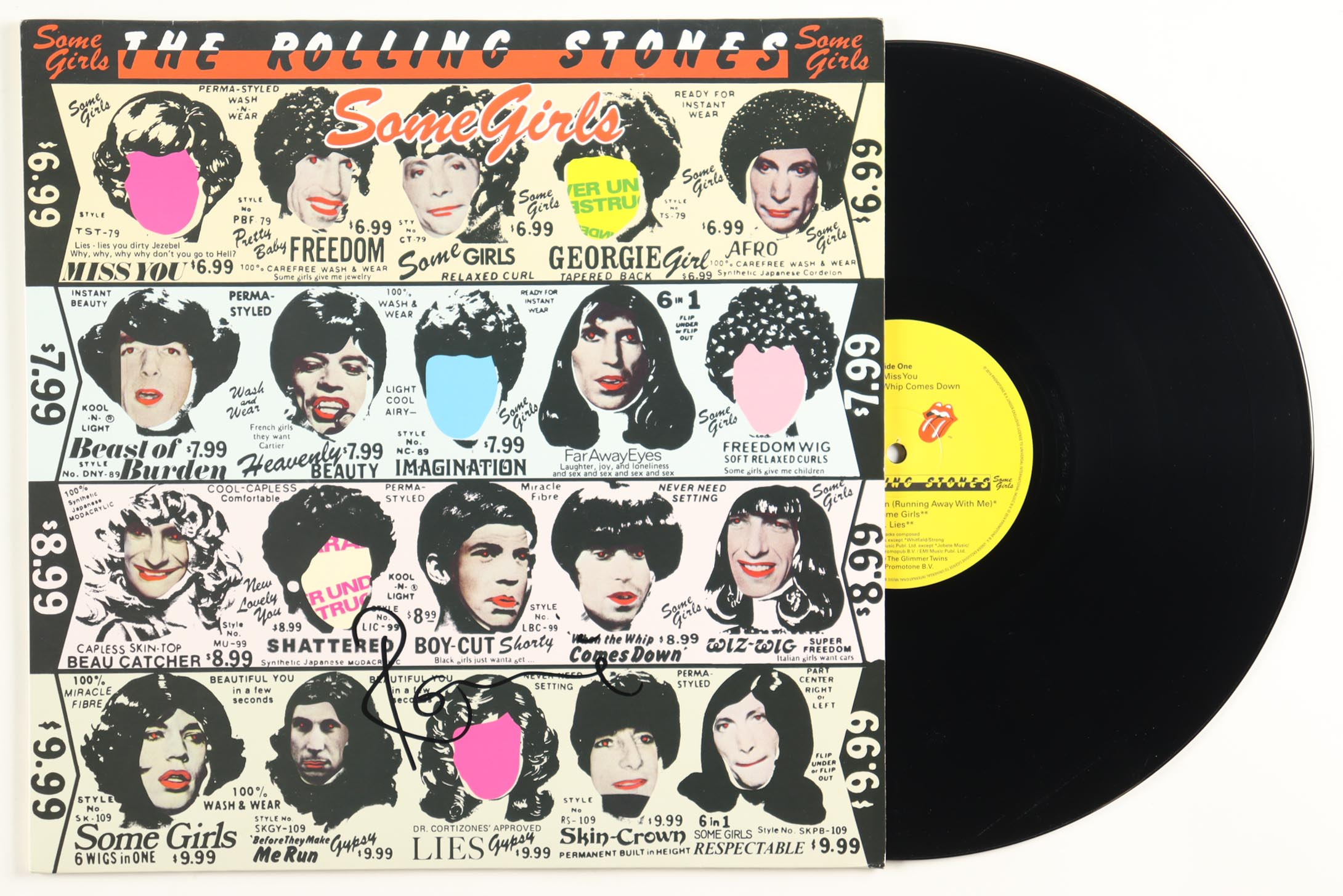 Ronnie Wood Signed The Rolling Stones "Some Girls" Vinyl Record Album (Beckett) at PristineAuction.com Ronnie Wood Signed The Rolling Stones "Some Girls" Vinyl Record Album (Beckett) at PristineAuction.com