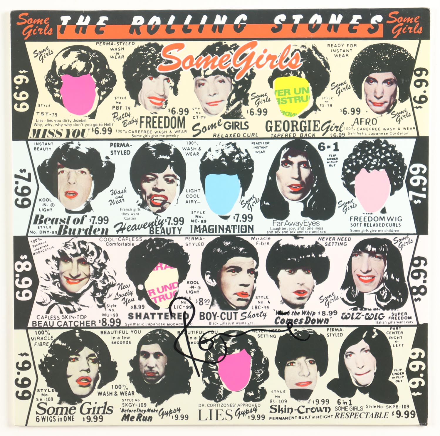 Ronnie Wood Signed The Rolling Stones "Some Girls" Vinyl Record Album (Beckett) at PristineAuction.com Ronnie Wood Signed The Rolling Stones "Some Girls" Vinyl Record Album (Beckett) at PristineAuction.com