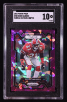 Deion Sanders 2023 Panini Prizm Prizms Purple Ice #15 #158/225 (SGC 10) at PristineAuction.com