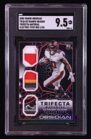 Ke'Shawn Vaughn 2020 Panini Obsidian Trifecta Materials Electric Etch Red #28 #01/10 RC (SGC 9.5) at PristineAuction.com