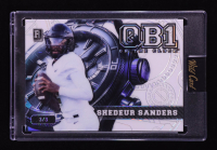 Shedeur Sanders 2024 Wild Card QB1 On the Clock Prismatic White #SS1 RC #3/3 at PristineAuction.com