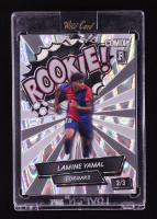 Lamine Yamal 2024 Wild Card Comix Rookie! Silver RayWave #LY11 RC #2/3 at PristineAuction.com