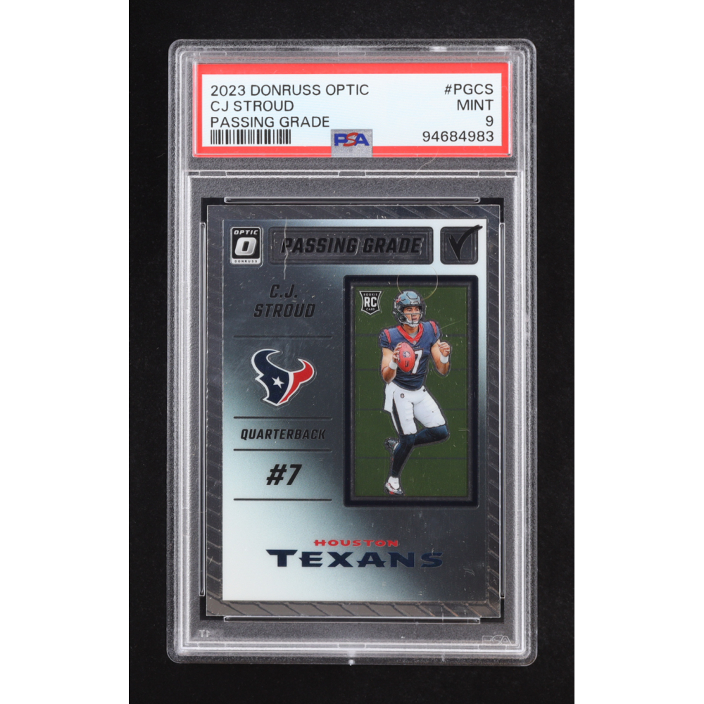 CJ Stroud 2023 Donruss Optic Passing Grade #9 RC (PSA 9) at PristineAuction.com