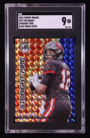 Tom Brady 2021 Panini Mosaic Straight Fire Mosaic Blue #2 #19/99 (SGC 9) at PristineAuction.com
