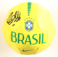 Ronaldo Signed Team Brasil Mini Soccer Ball (Beckett) at PristineAuction.com