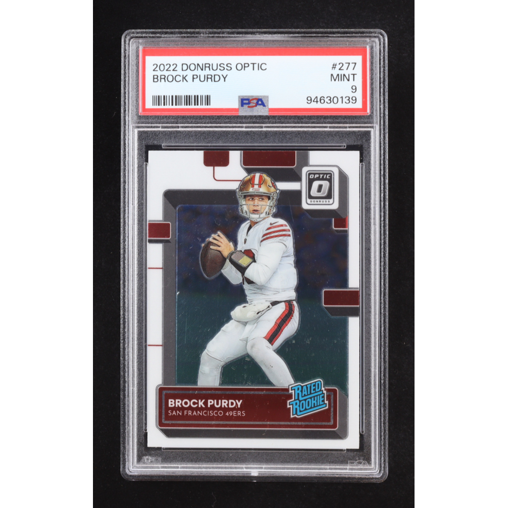 Brock Purdy 2022 Donruss Optic #277 RC (PSA 9) at PristineAuction.com