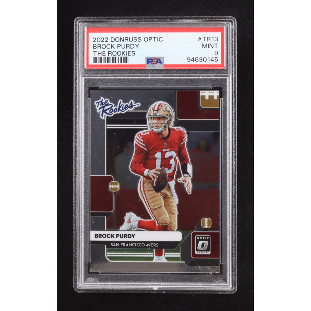 Brock Purdy 2022 Donruss Optic The Rookies #TR13 RC (PSA 9) at PristineAuction.com