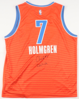 Chet Holmgren Signed Thunder Fanatics Authentic Jersey Inscribed "Chetcode" (Beckett & Holmgren) at PristineAuction.com