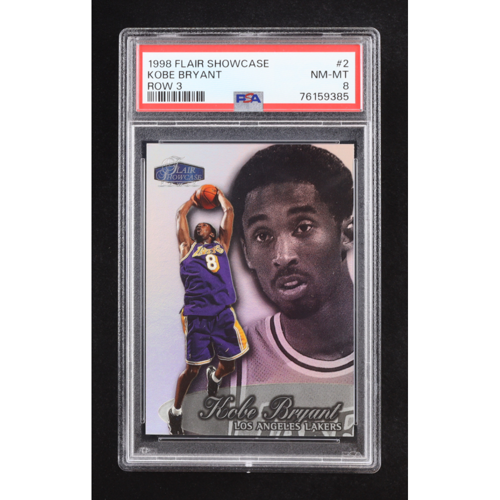 Kobe Bryant 1998 Flair Showcase Row 3 #2 (PSA 8) at PristineAuction.com
