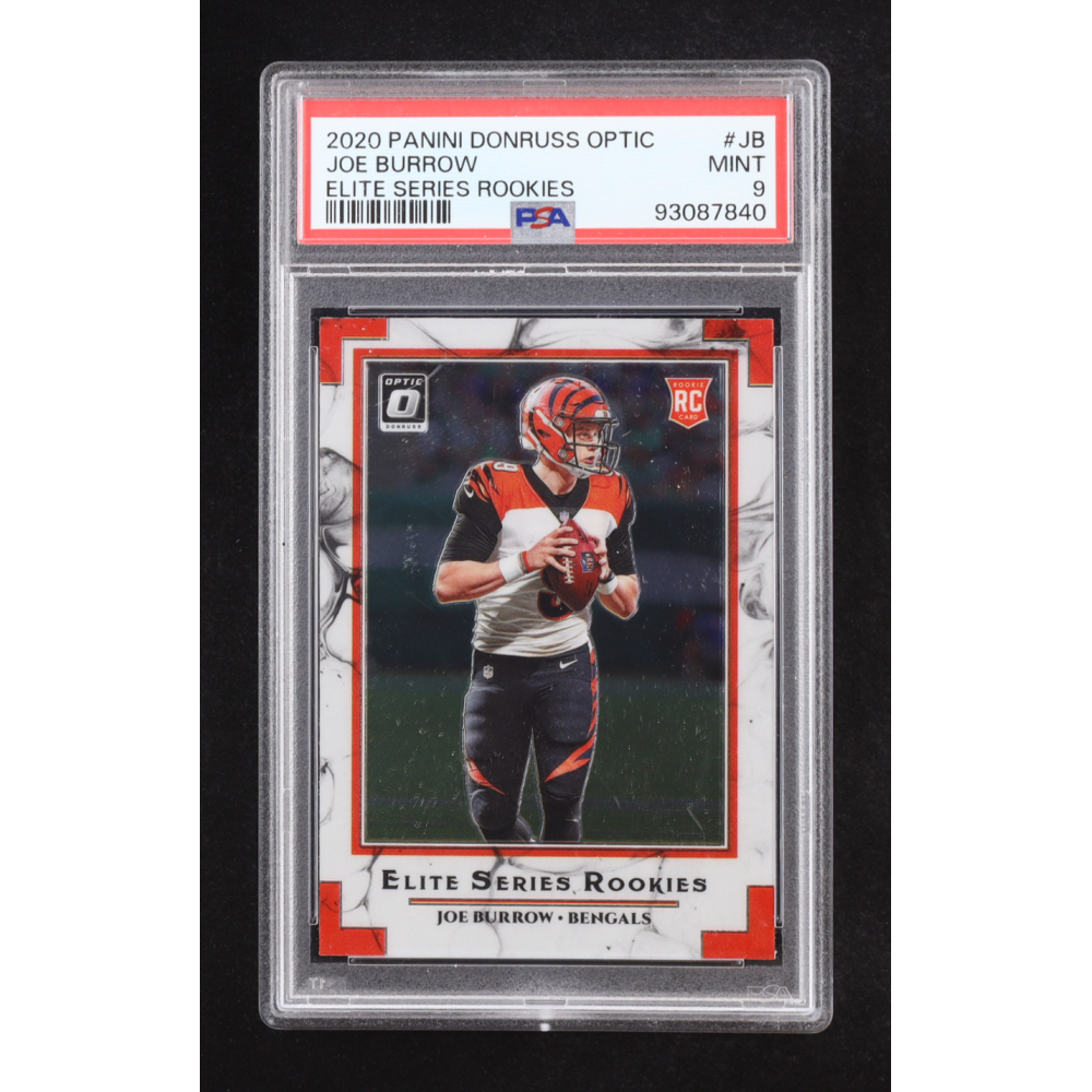 Joe Burrow 2020 Donruss The Elite Series Rookies #1 RC (PSA 9) at PristineAuction.com