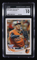Manny Machado 2013 Topps Opening Day #172 RC (CGC 10) at PristineAuction.com