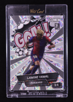 Lamine Yamal 2024 Wild Card Comix Goal! Silver Kaleidoscope #LY02 RC #3/4 at PristineAuction.com