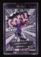Lamine Yamal 2024 Wild Card Comix Goal! Silver Laser #LY06 RC #4/4 at PristineAuction.com