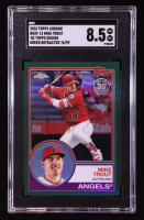 Mike Trout 2018 Topps Chrome '83 Topps Green Refractors #83T12 #76/99 (SGC 8.5) at PristineAuction.com