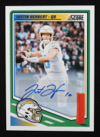 Justin Herbert 2025 Score Signatures #220 at PristineAuction.com