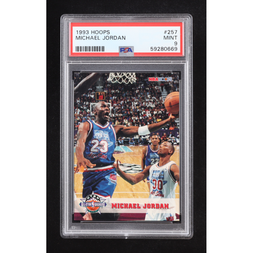 Michael Jordan 1993-94 Hoops #257 (PSA 9) at PristineAuction.com
