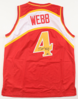 Spud Webb Signed Jersey (Schwartz) at PristineAuction.com