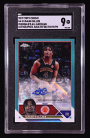 Isaiah Collier 2023 Topps Chrome McDonald's All American Autographs Aqua Refractors #CAIC #99/99 RC (SGC 9) at PristineAuction.com