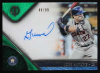 Jose Altuve 2017 Topps Tribute Autographs Green #TAJAL #48/99 at PristineAuction.com