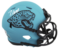 Travis Hunter Signed Jaguars Rave Alternate Speed Mini Helmet (Beckett) at PristineAuction.com