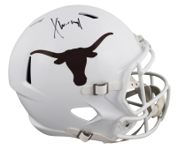 Xavier Worthy Signed Texas Longhorns Full-Size Speed Helmet (Fanatics) at PristineAuction.com