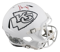 Xavier Worthy Signed Chiefs Full-Size Salute To Service Alternate Speed Helmet (Fanatics) at PristineAuction.com
