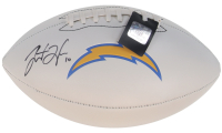 Justin Herbert Signed Chargers Logo Football (Fanatics) at PristineAuction.com