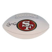 Joe Montana Signed 49ers Logo Football (Fanatics) at PristineAuction.com