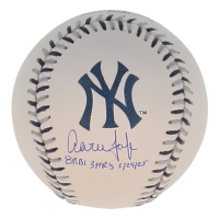 Aaron Judge Signed Yankees Logo OML Baseball Inscribed "8 RBI 3 HRs 3/29/25" (Fanatics & MLB) at PristineAuction.com