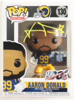 Aaron Donald Signed Rams #130 Funko Pop! Vinyl Figure (JSA) at PristineAuction.com