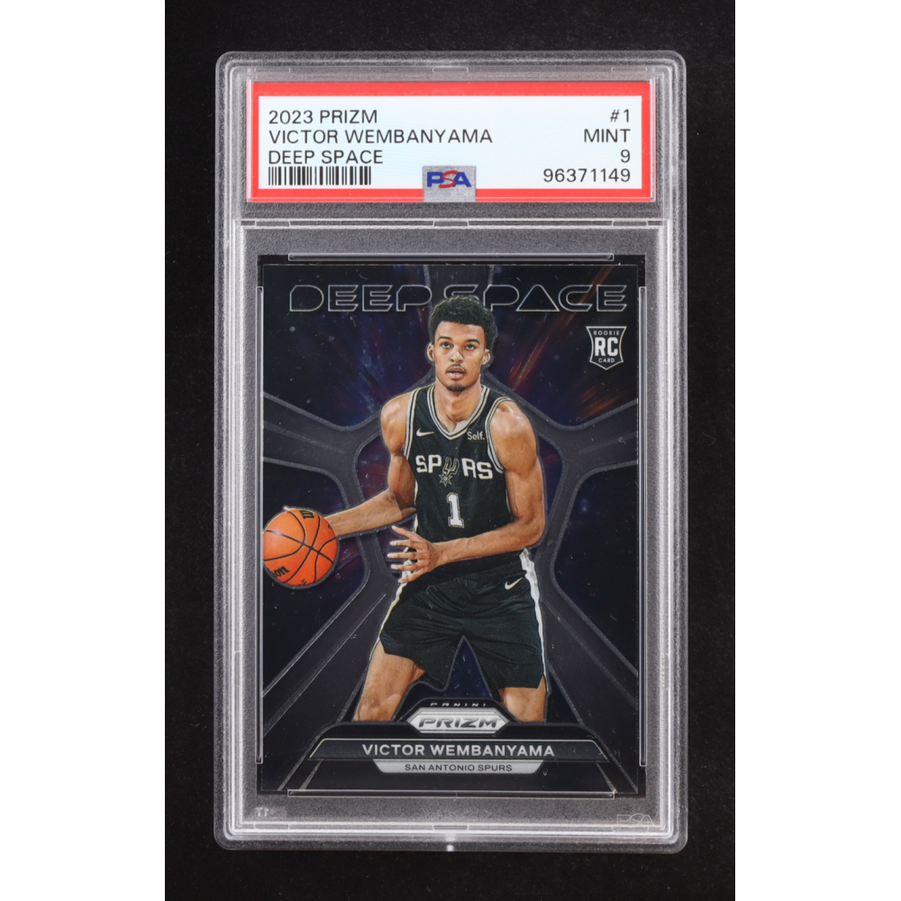 Victor Wembanyama 2023-24 Prizm Deep Space #1 RC (PSA 9) at PristineAuction.com