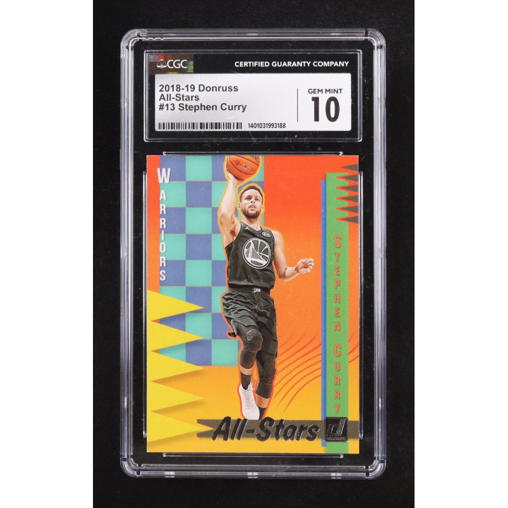 Stephen Curry 2018-19 Donruss All-Stars #13 (CGC 10) at PristineAuction.com